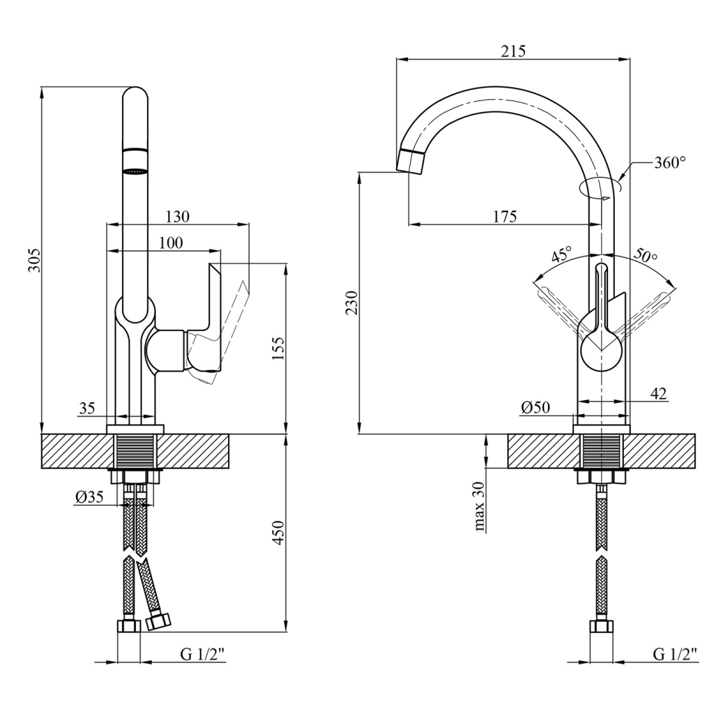 Змішувач Kroner Essen-SCH030 - зображення 9