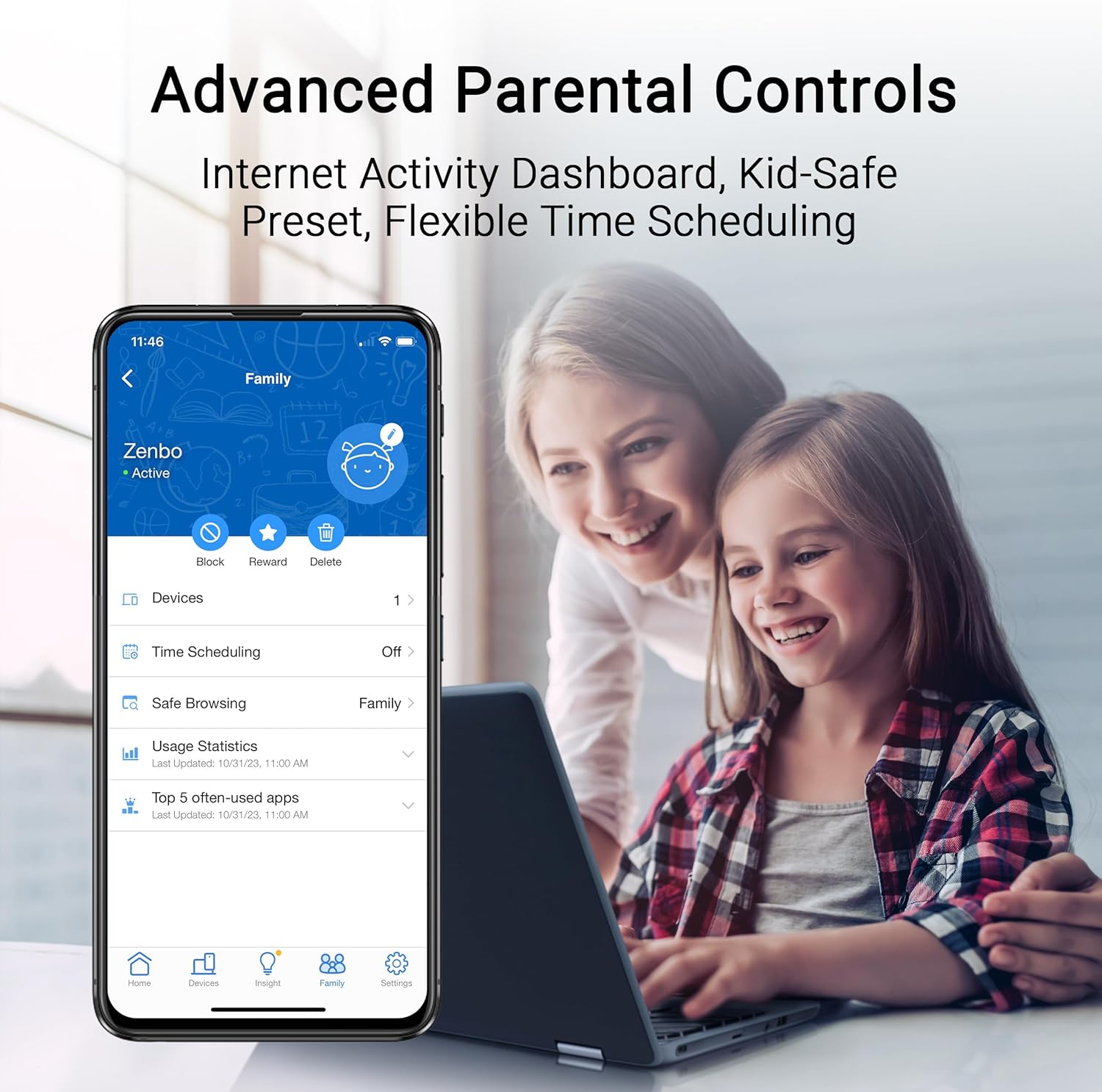 Бездротовий маршрутизатор Asus RT-BE55 (90IG0A80-MO3C00) - изображение 8