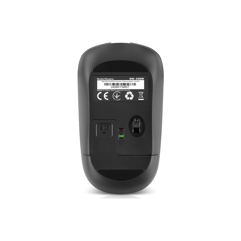 Мишка REAL-EL RM-350W Wireless Black/Gray (EL123200043) - зображення 7
