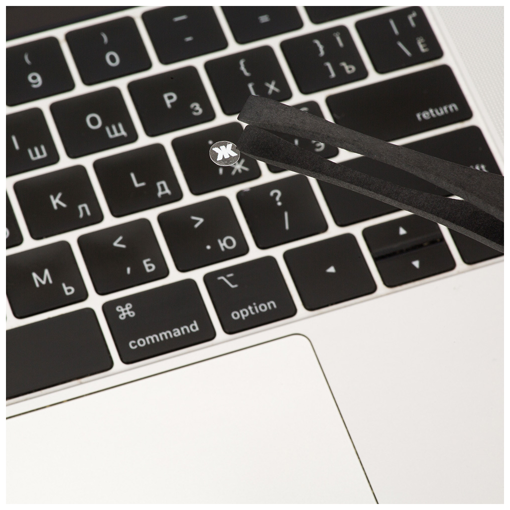 Наклейка на клавіатуру XoKo мікро-наклейка прозора 47 keys UA/rus white (XK-MCR-47) - зображення 2