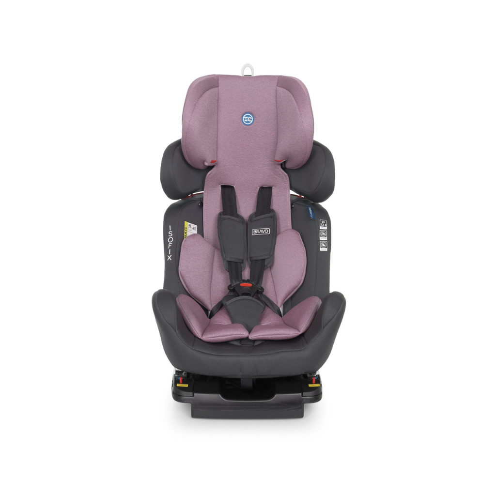 Автокрісло El Camino ME 1041 BRAVO ISOFIX 0-36 кг violet - зображення 4
