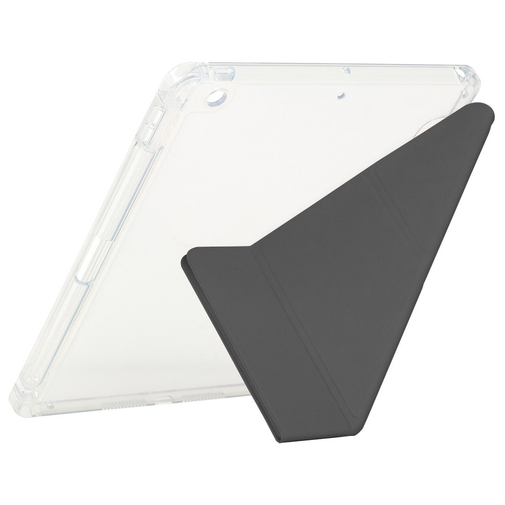 Чохол до планшета BeCover Ultra Slim Origami Transparent Apple Pencil Apple iPad 10.2 2019/2020/2021 Black (711098) - зображення 2