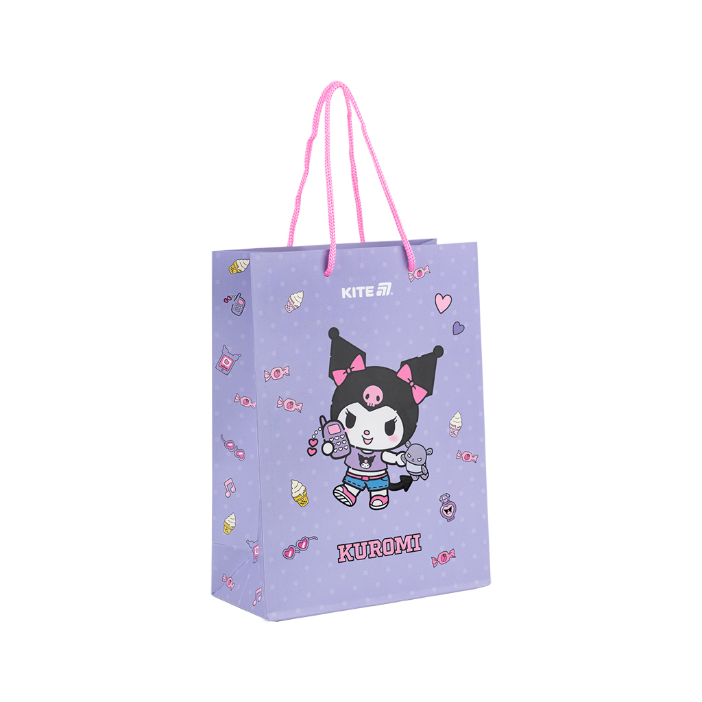 Подарунковий пакет Kite Kuromi, 18х24 см (HK25-265-2) - изображение 1