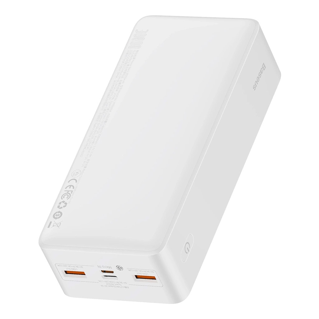 Батарея універсальна Baseus Bipow Overseas 30000mAh 20W, White (PPBD050402) - зображення 3