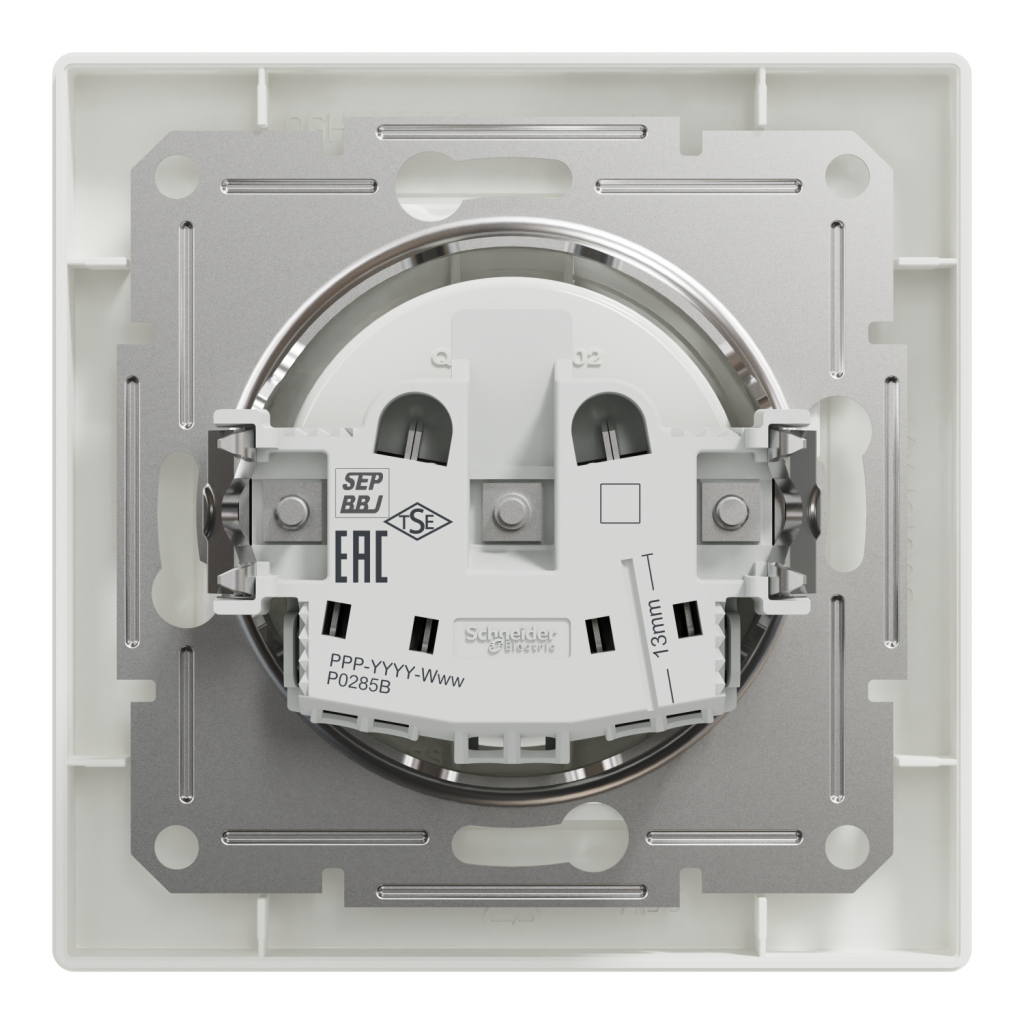 Розетка Schneider Electric ASFORA без заземлення біла (EPH3000121) - изображение 8