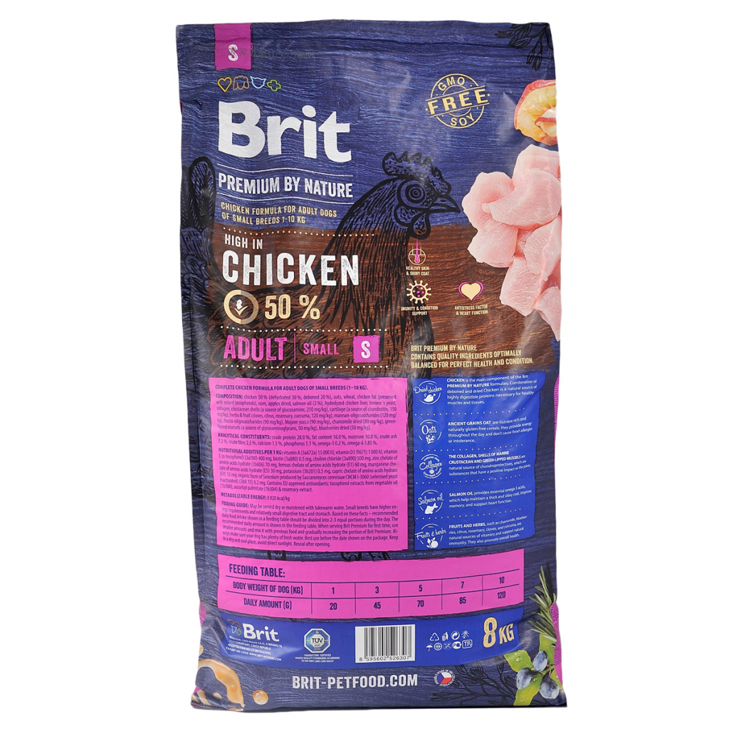 Сухий корм для собак Brit Premium Dog Adult S 8 кг (8595602526307) - зображення 3