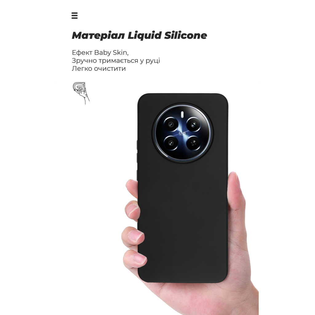 Чохол до мобільного телефона Armorstandart ICON Realme 12+ Black (ARM74765) - зображення 7