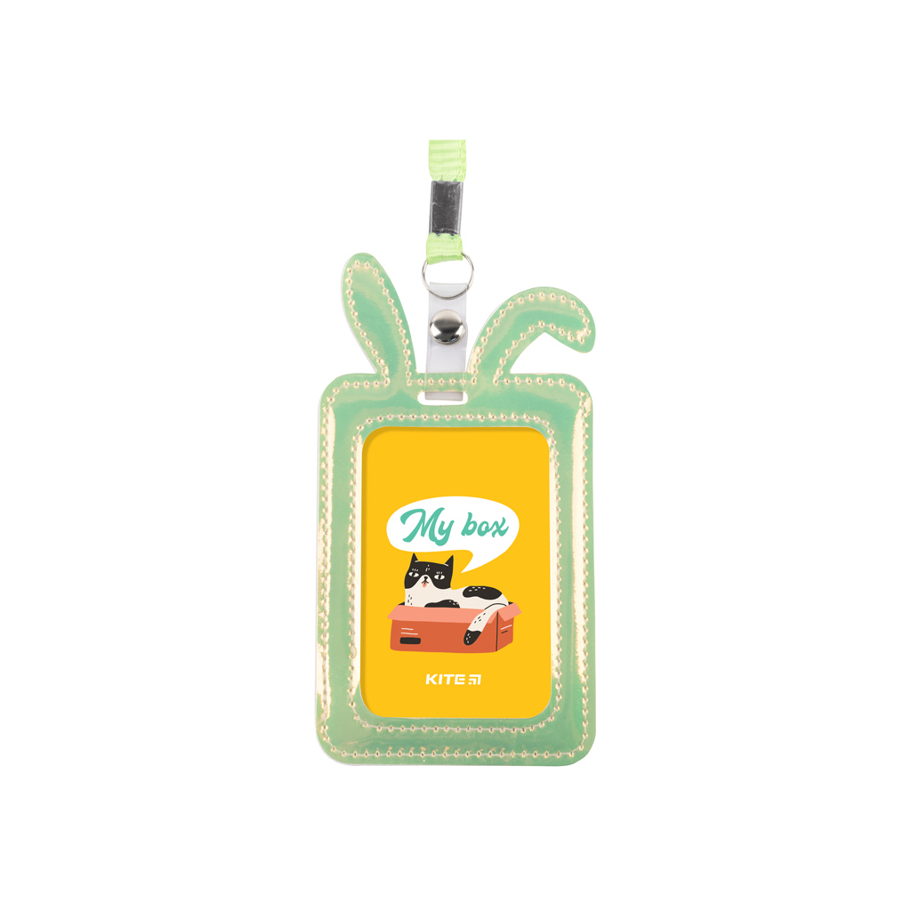 Бейдж Kite Bunny, з голографічним ефектом, зелений (K22-449-03) - зображення 2