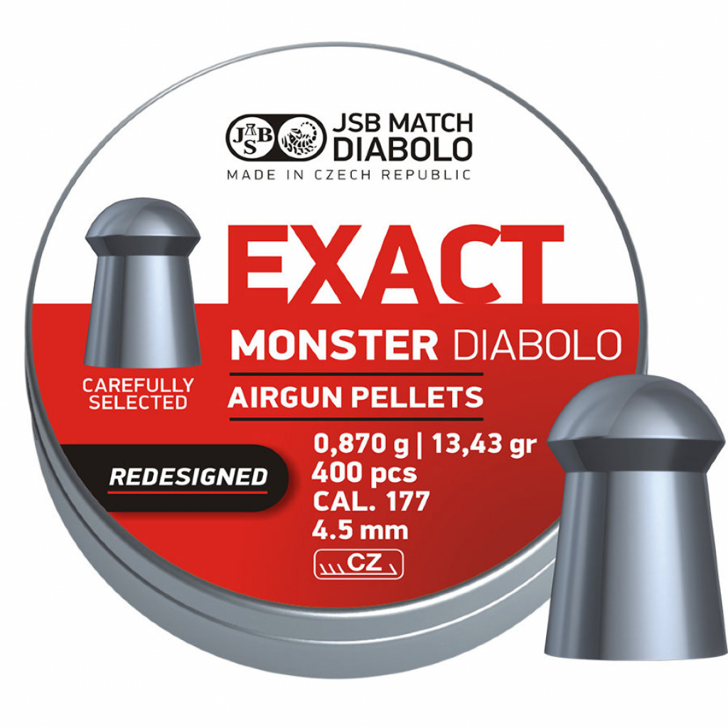 Пульки JSB Monster Redesigned 4,52 мм, 0,87 г, 400 шт/уп (546378-400) - зображення 1