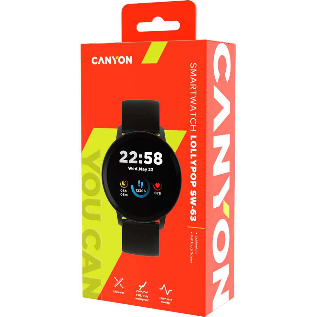 Смарт-годинник Canyon CNS-SW63BB Lollypop (CNS-SW63BB) - зображення 7