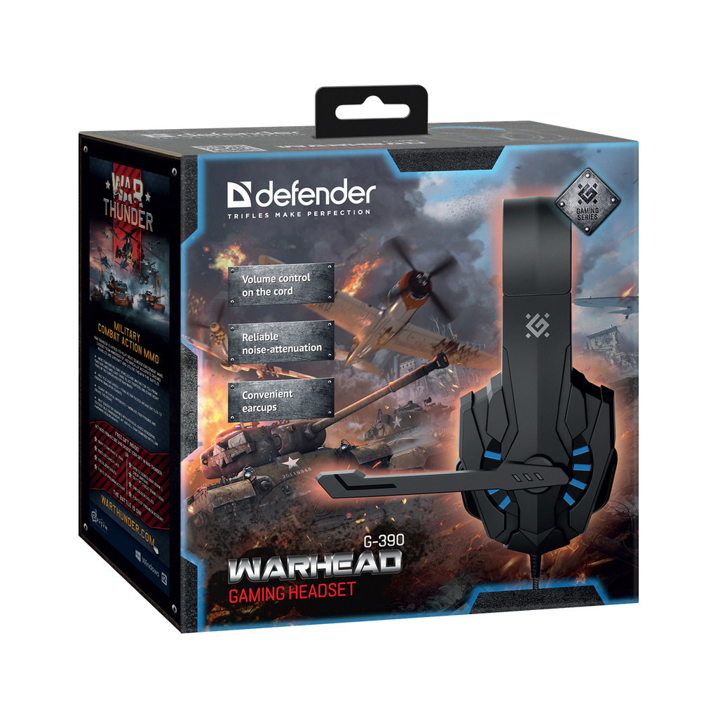 Навушники Defender Warhead G-390 Black-Blue (64038) - зображення 11