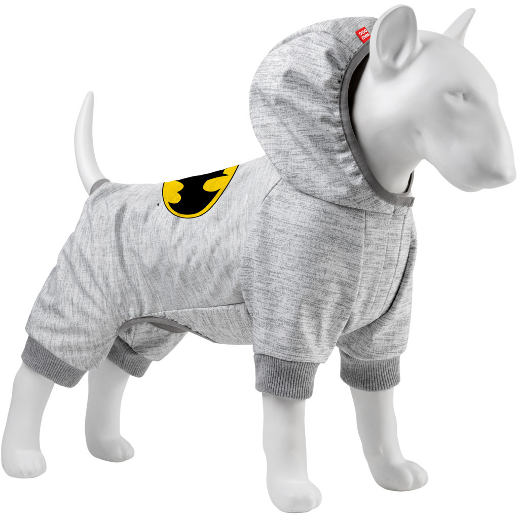 Комбінезон для тварин Collar WAUDOG Clothes "Бетмен лого" софтшелл L50 B 65-72 см, С 42-48 см (311-2001) - зображення 1