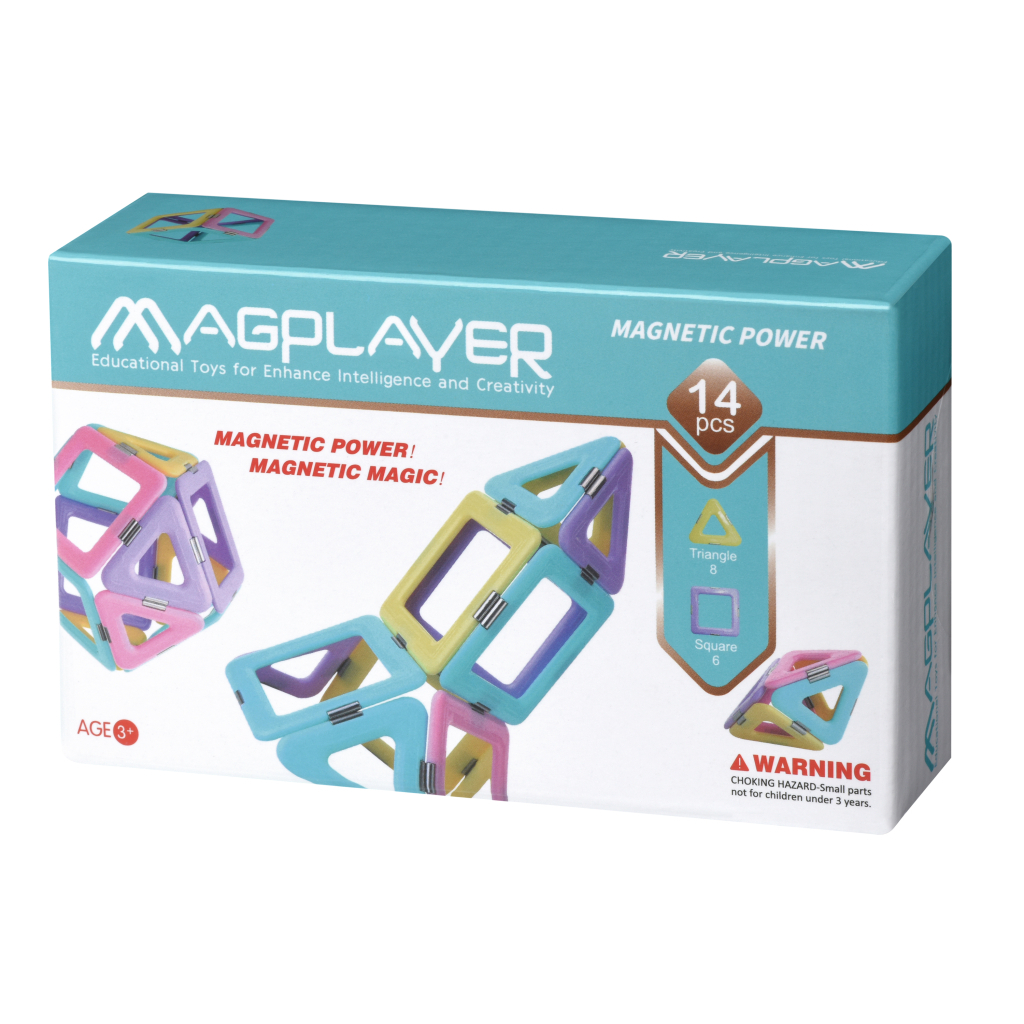 Конструктор Magplayer магнітний набір 14 ел. (MPH2-14) - зображення 1