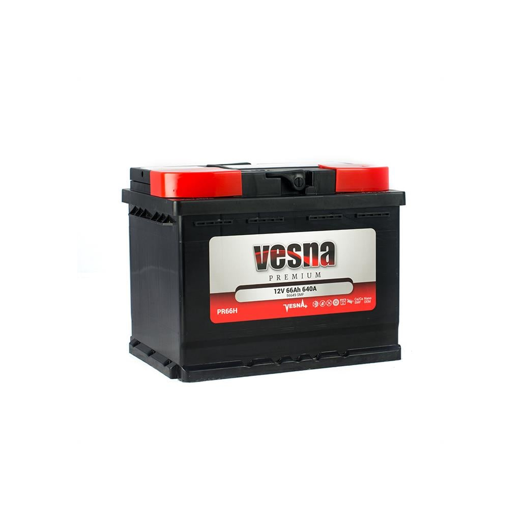 Акумулятор автомобільний Vesna 66 Ah/12V Premium Euro (415 266) - зображення 2