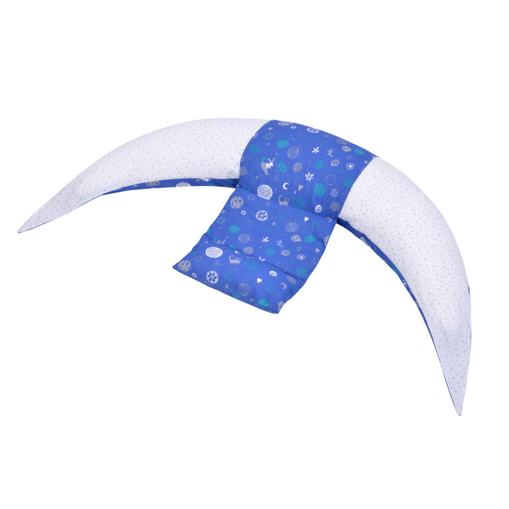Подушка Nuvita для вагітних 10 в 1 DreamWizard синій (NV7100BLUE) - зображення 3