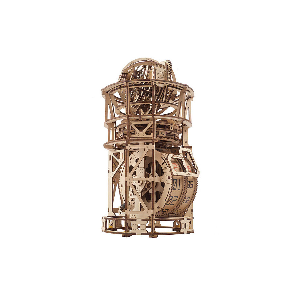 Конструктор Ugears Астроном. Настільний годинник із турбійоном (70162) - зображення 4