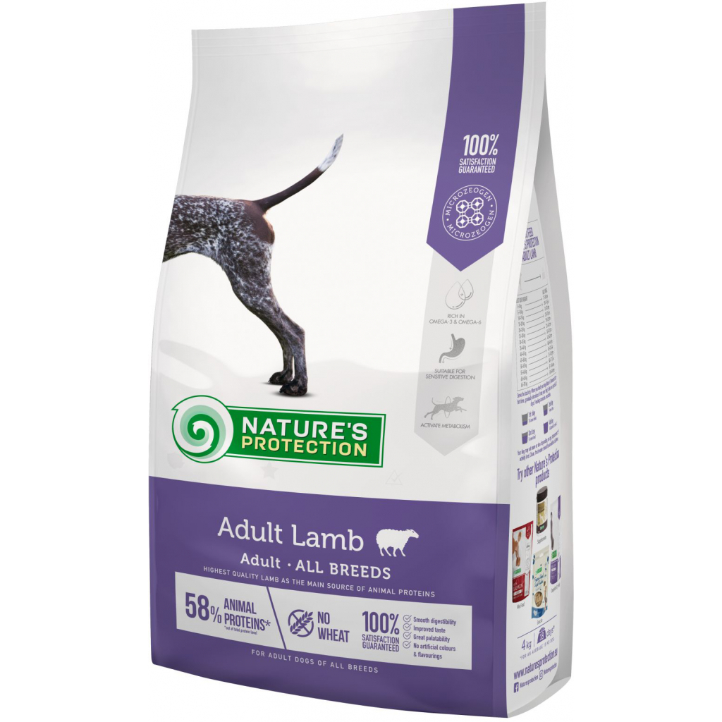 Сухий корм для собак Nature's Protection Adult Lamb All breeds 4 кг (NPS45749) - зображення 1