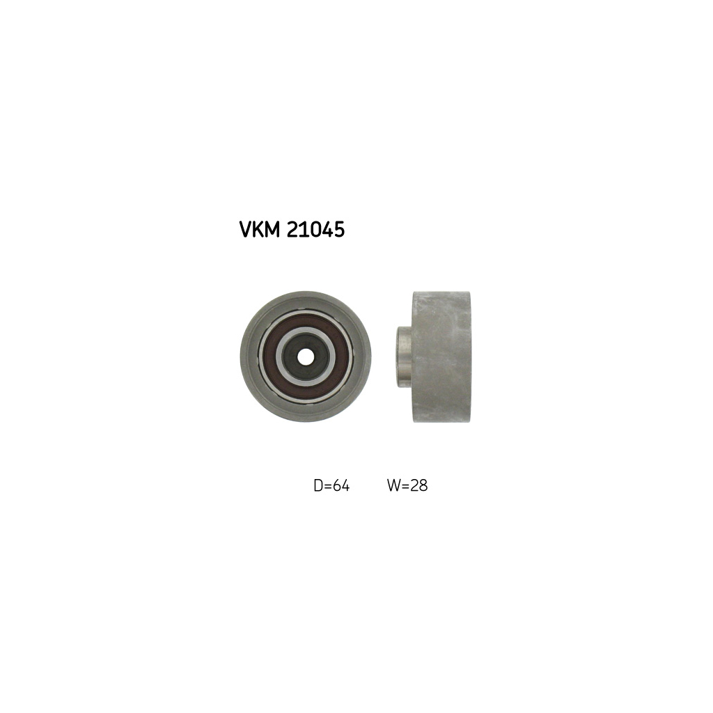 Ролик натягувача ременя SKF VKM 21045 - зображення 1