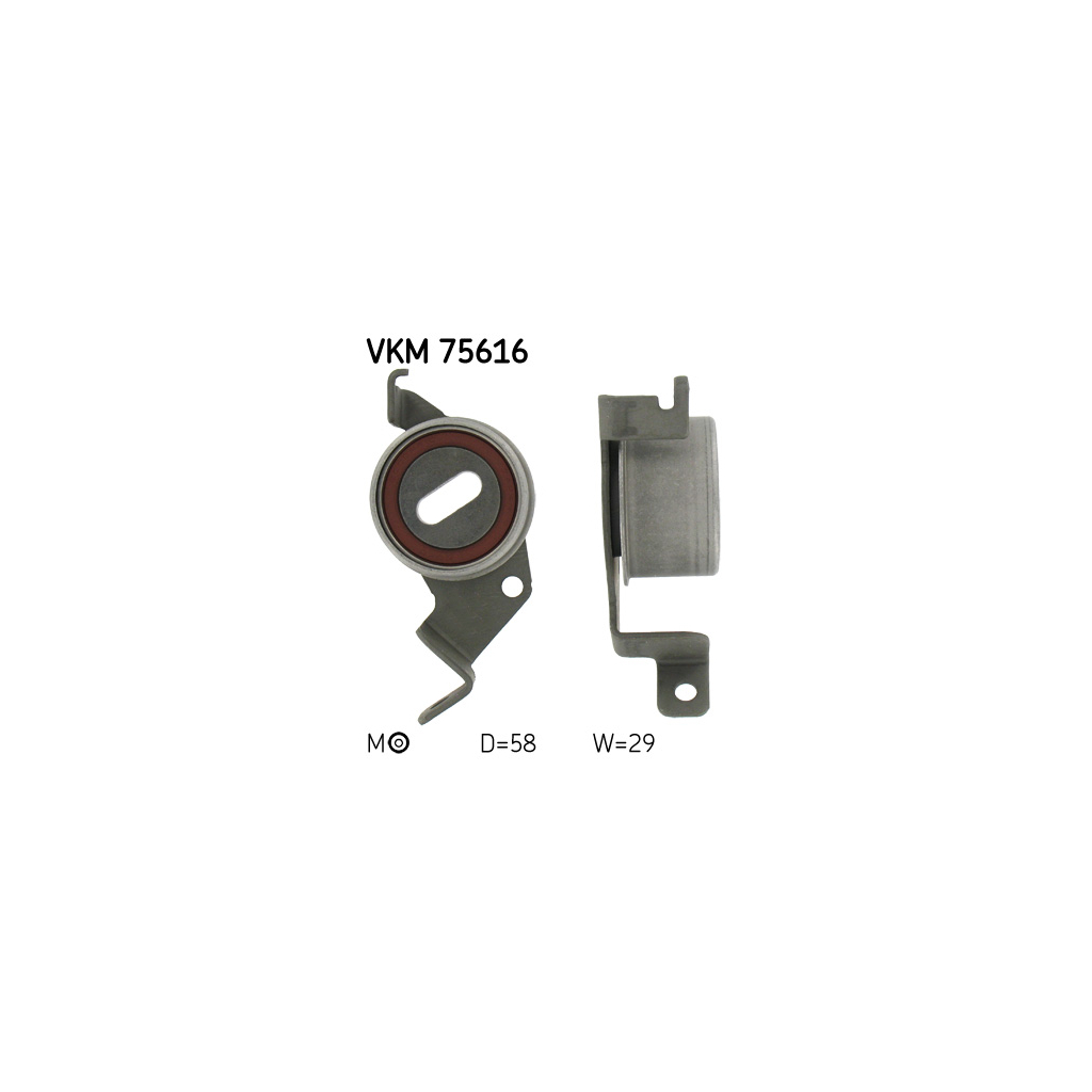 Ролик натягувача ременя SKF VKM 75616 - зображення 1