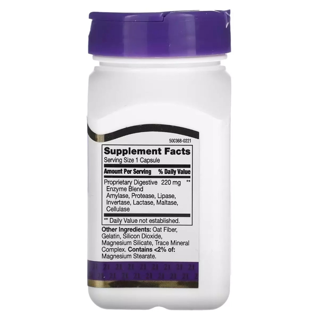 Вітамін 21st Century Травні ферменти, Digestive Enzymes, 60 капсул (CEN-22556) - зображення 2