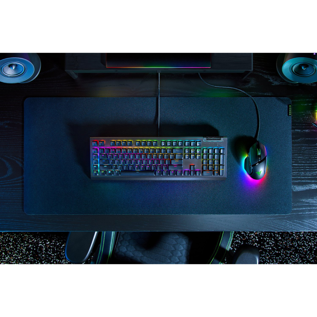 Клавіатура Razer BlackWidow V4 X Green Switch USB RU Black (RZ03-04700800-R3R1) - зображення 8