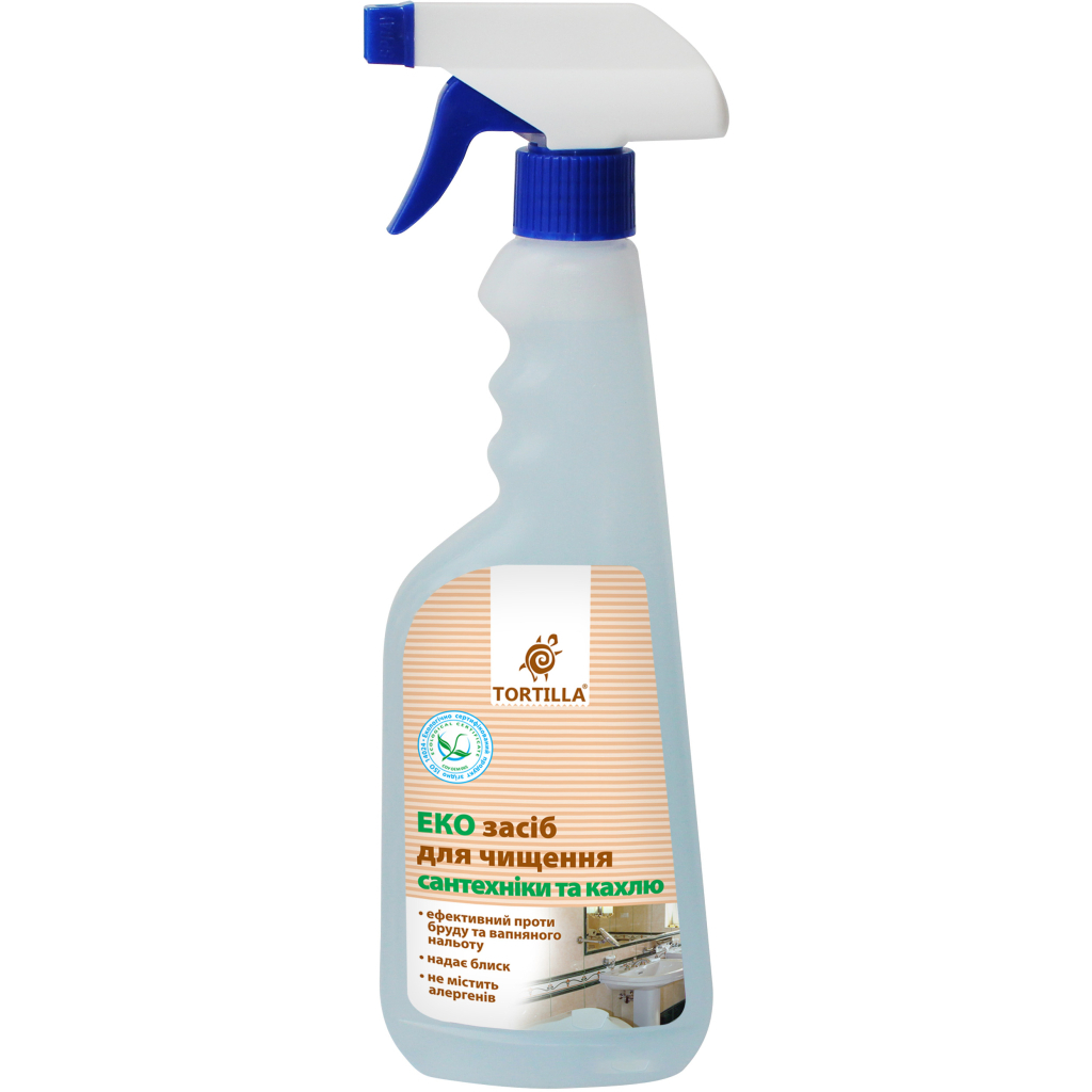 Спрей для чищення ванн Tortilla Еко засіб для сантехніки і кахлю 450 мл (4820178060592) - изображение 1