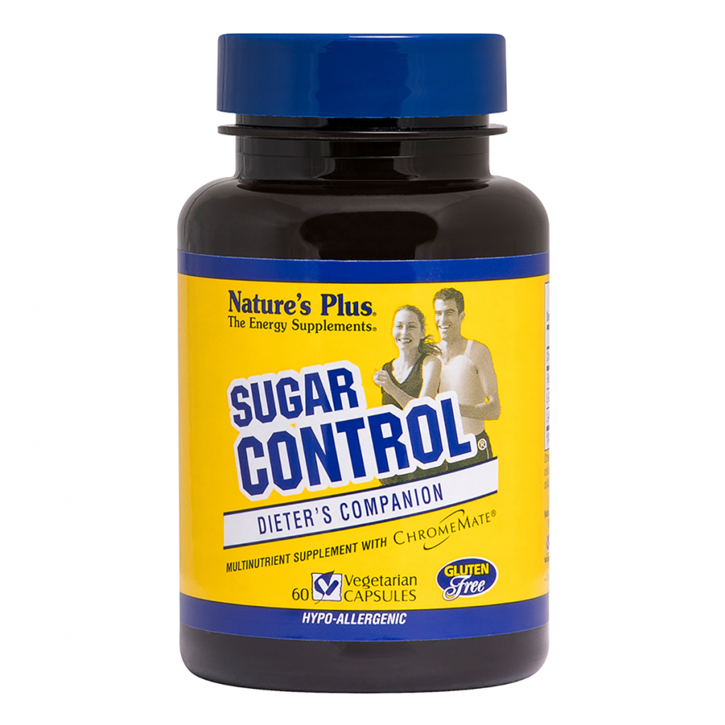 Мінерали Natures Plus Блокатор Сахара, Sugar Control, 60 гелевих капсул (NTP4711) - зображення 1