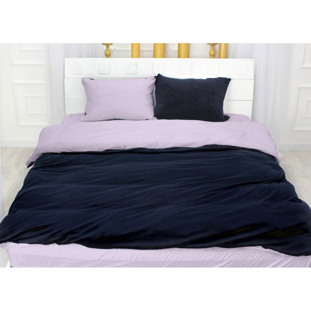 Постільна білизна MirSon Велюр Winter Delicate 28-0077 Miosotide King Size (2200004039619) - зображення 3