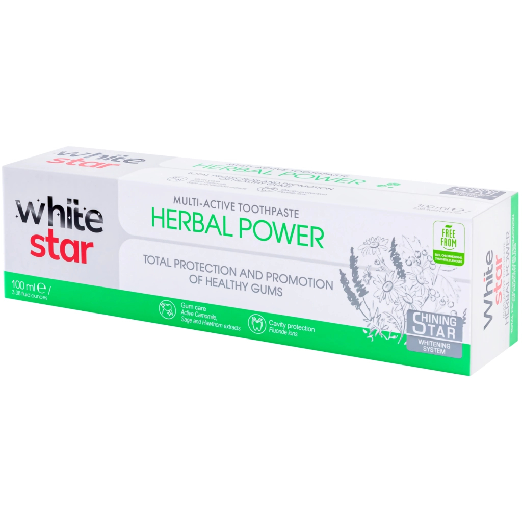Зубна паста White Star Herbal Power 100 мл (3800237400317) - изображение 3