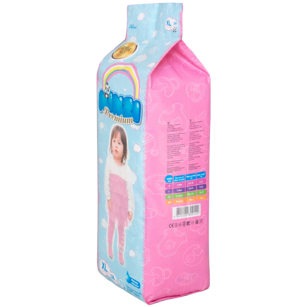 Підгузки Mimzi XL 12-17 кг 38 шт. (MPXL38) (4820209800142) - зображення 2