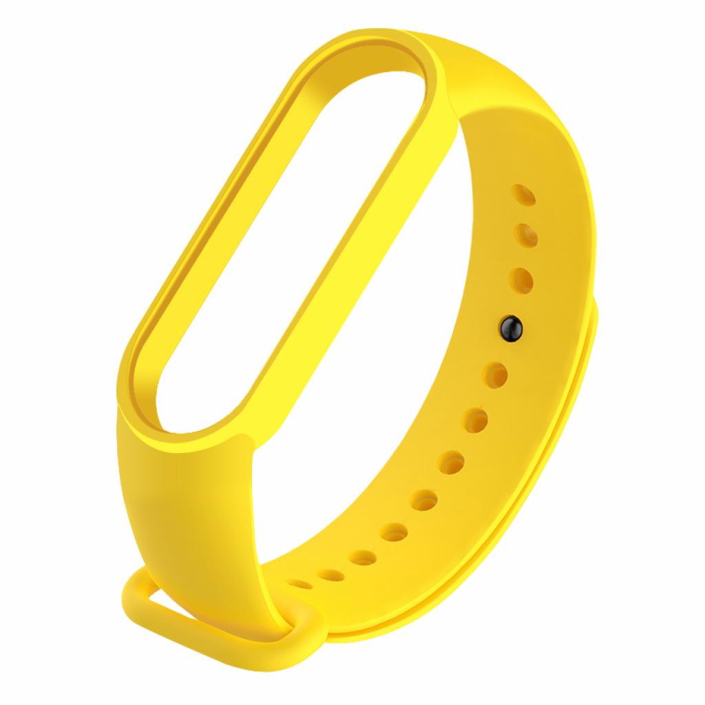 Ремінець до фітнес браслета BeCover Silicone для Xiaomi Mi Smart Band 5 Yellow (705073) - зображення 2