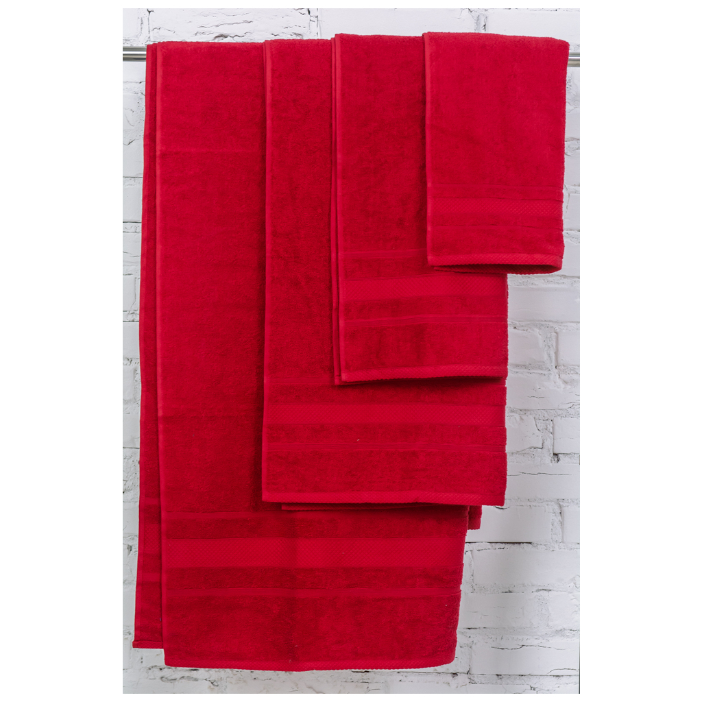 Рушник MirSon набір банний 5000 SoftNess Bordo 40x70, 50x90, 70x140, 100x150 (2200003183245) - зображення 2