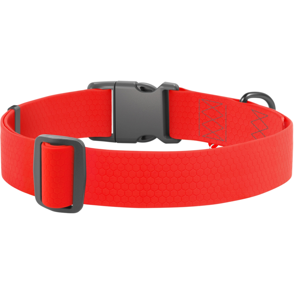 Нашийник для тварин WAUDOG Waterproof з QR паспортом пластиковий фастекс XXL червоний (25113) - зображення 2