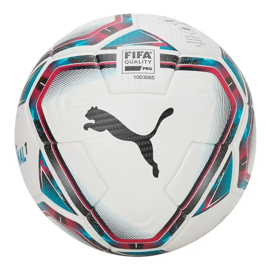 М'яч футбольний Puma team FINAL 21.1 FIFA Quality Pro Ball Уні 5 Білий / Синій / Червоний (4062451442620) - зображення 1