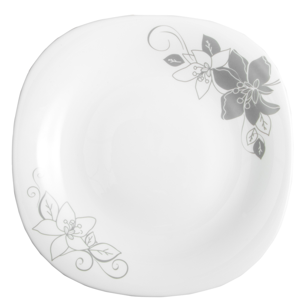 Тарілка Vittora Square Тендітна Лілія десертна 21,5 см (V-215Stl) - зображення 1