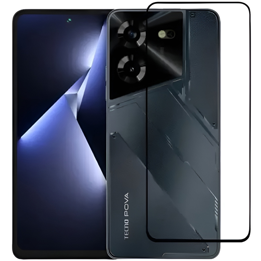 Скло захисне BeCover Tecno POVA 5 (LH7n) Black (710031) - зображення 2