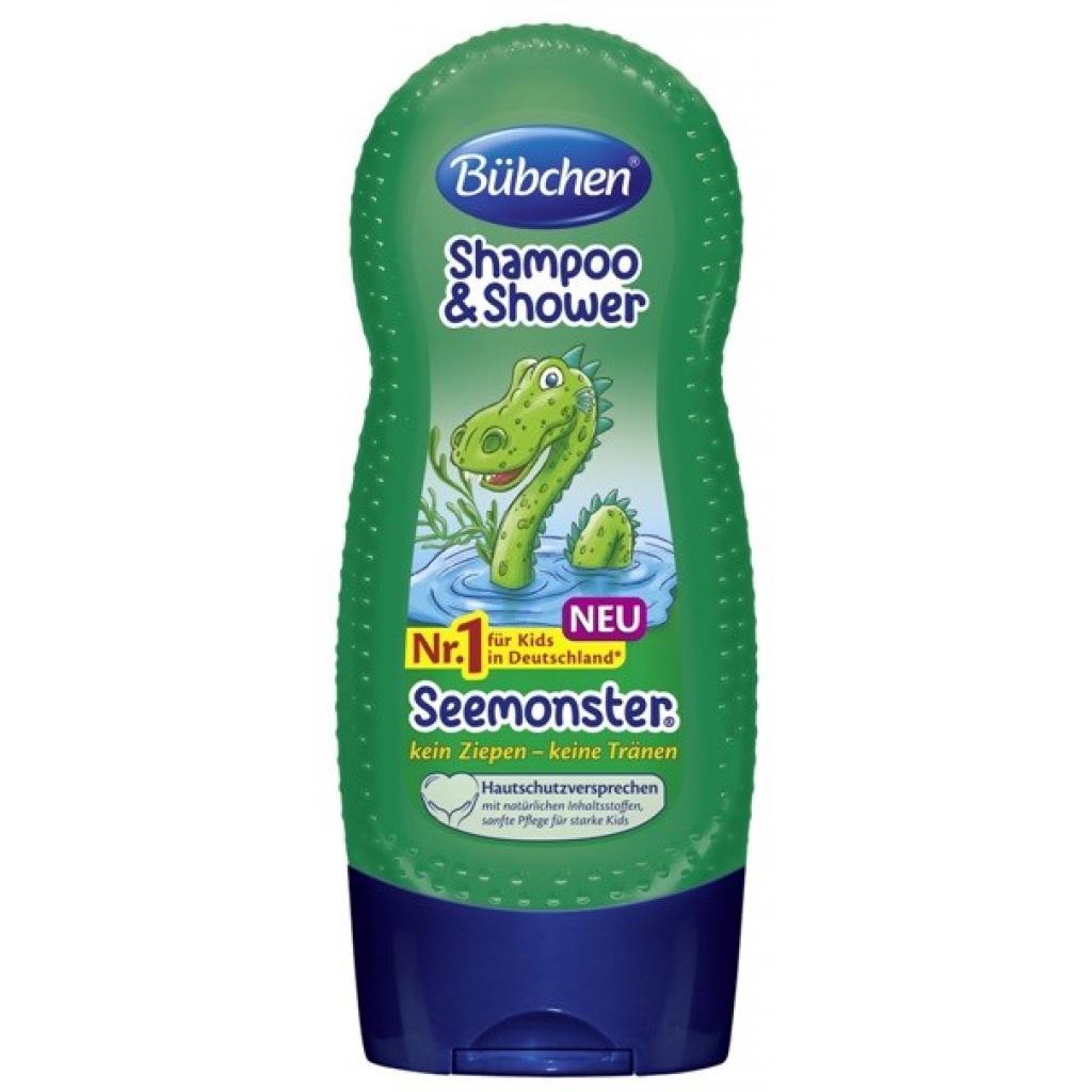 Дитячий шампунь Bubchen для миття волосся і тіла Зелений монстр 230 мл (12269894) - зображення 1