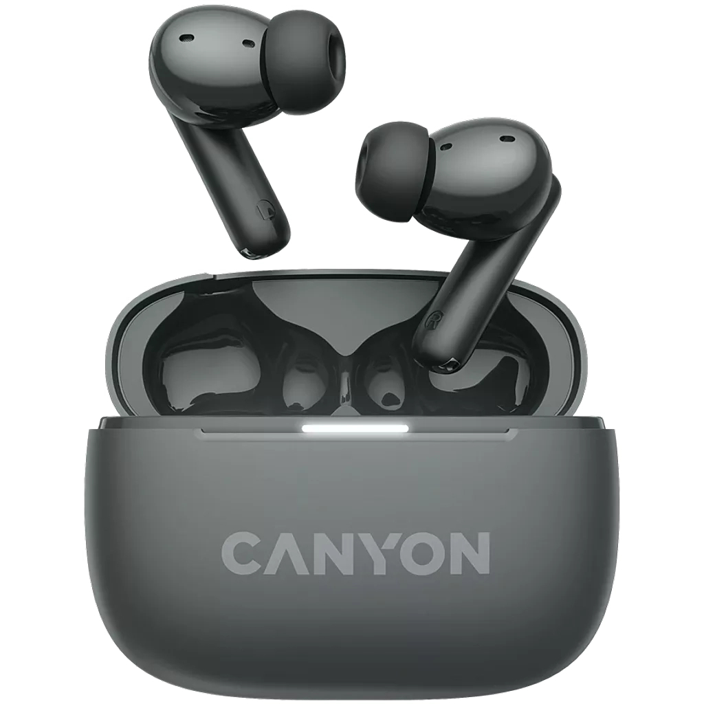 Навушники Canyon TWS-10 OnGo ANC ENC Black (CNS-TWS10BK) - зображення 1