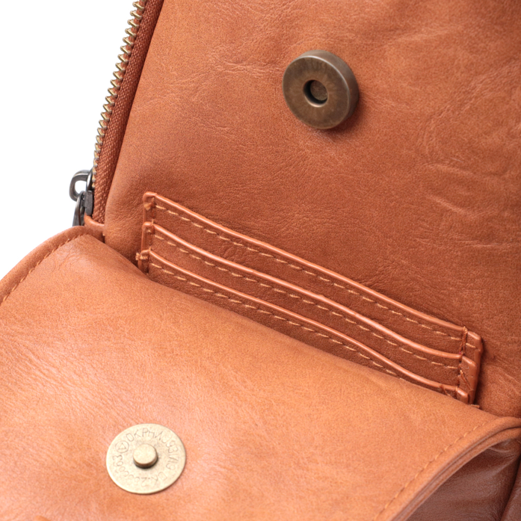 Сумка Vintage Через плече з екошкіри Руда (22793) - зображення 7