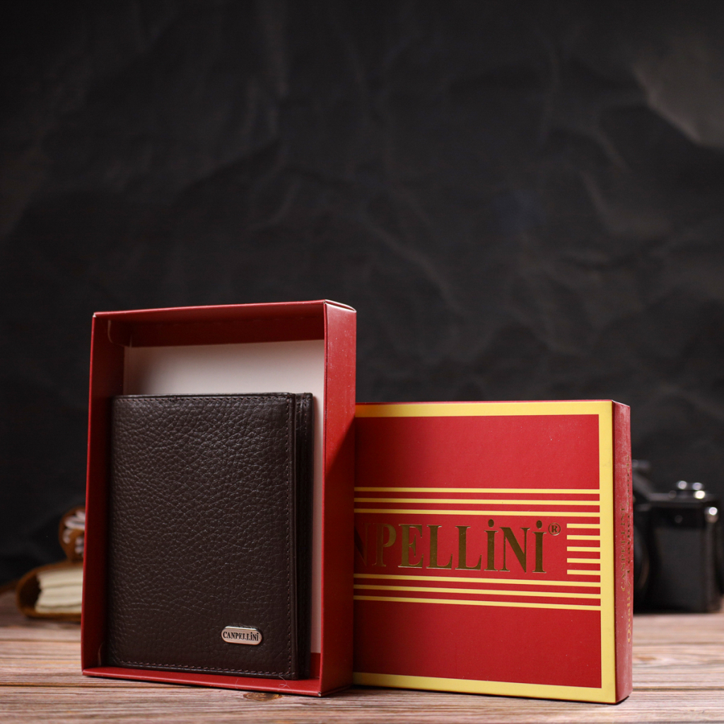 Гаманець Canpellini З натуральної шкіри Коричневий (21873) - зображення 10