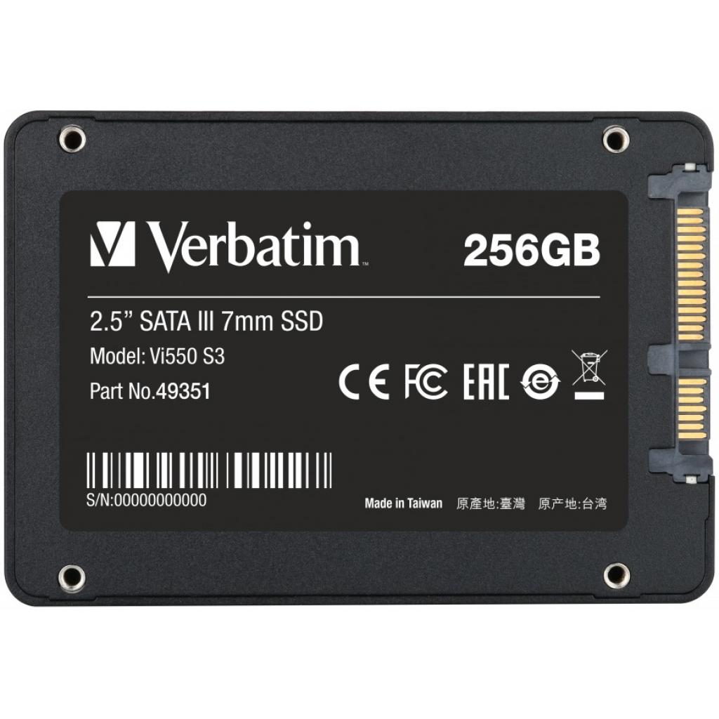 Накопичувач SSD 2.5" 256GB Verbatim (49351) - зображення 2