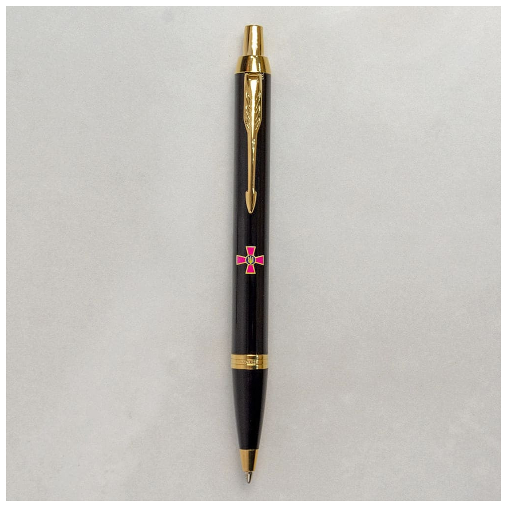 Ручка кулькова Parker IM 17 ARMY Black GT BP Емблема ЗСУ кольоровий (22032_W0010u) - изображение 3