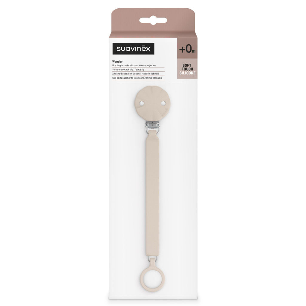 Кліпса для пустушок Suavinex Wonder нюдова (402541) - изображение 5