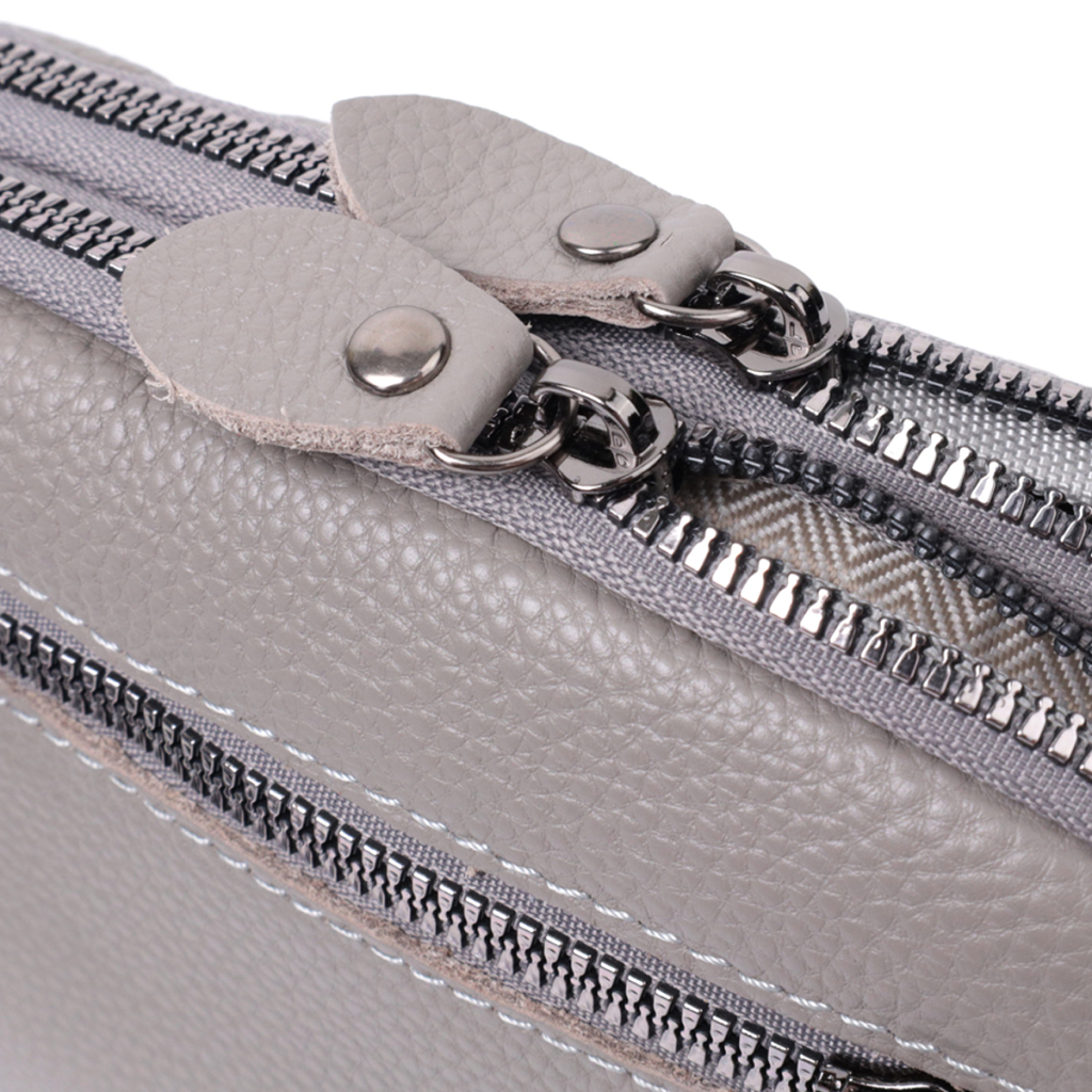 Сумка Vintage З натуральної шкіри Сіра (22810) - зображення 9