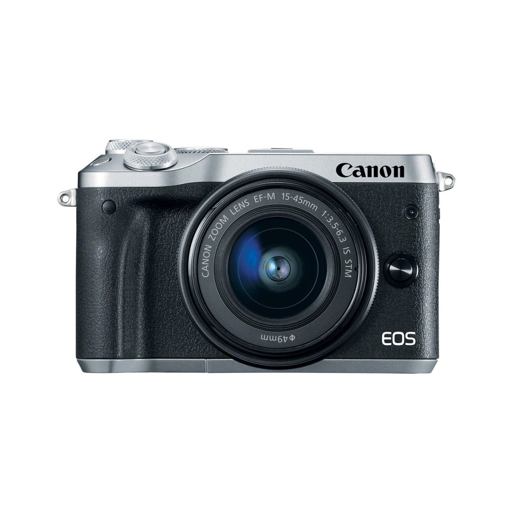 Цифровий фотоапарат Canon EOS M6 Kit 15-45 IS STM Silver (1725C045) - зображення 1