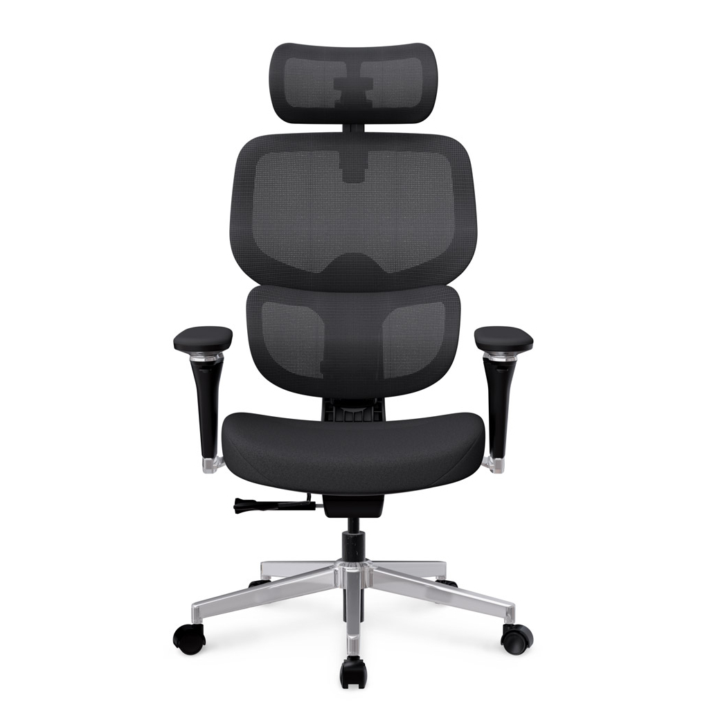 Офісне крісло Mealux D2 Air Fabric Black (HF-D2 F/B) - зображення 2