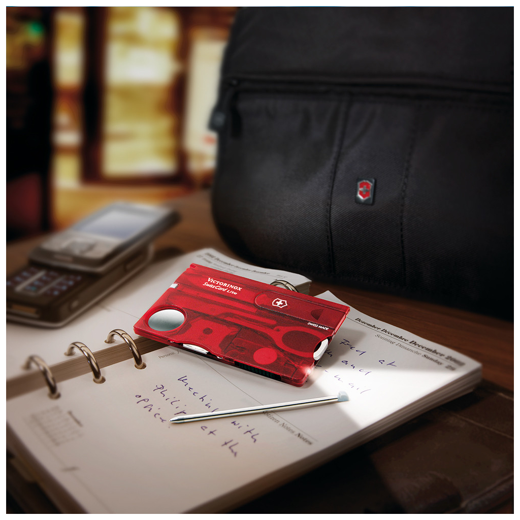 Мультитул Victorinox SwissCard Lite Transparent Red (0.7300.T) - зображення 8