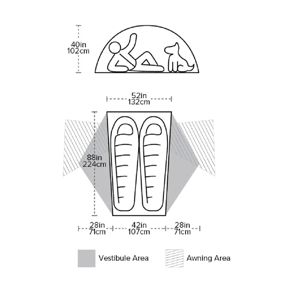 Намет Big Agnes Copper Spur HV UL2 orange (021.0060) - зображення 8