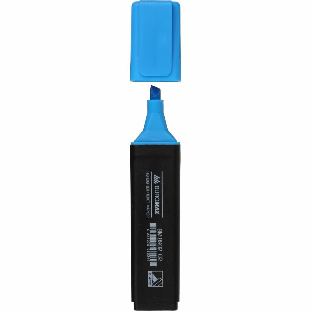 Маркер JOBMAX текстовий, синій, 2-4 мм, вод.ос Buromax (BM.8902-02) - зображення 1