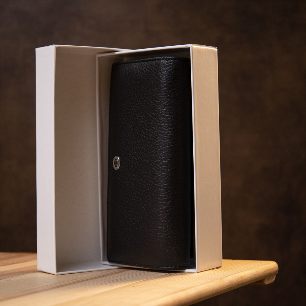 Гаманець ST Leather Чорний (19375) - зображення 11